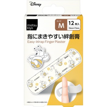 마츠키요 손가락에 감기 쉬운 반창고 곰돌이 푸 12매