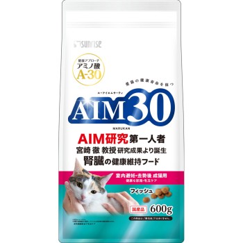 AIM30 실내 피임·거세 후 성묘용 건강한 요로·헤어볼 케어 피쉬 600g 선라이즈