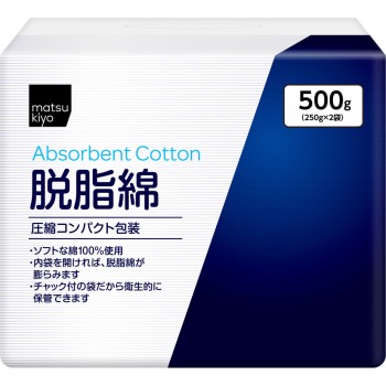 마츠키요 탈지 솜 컴팩트 500g