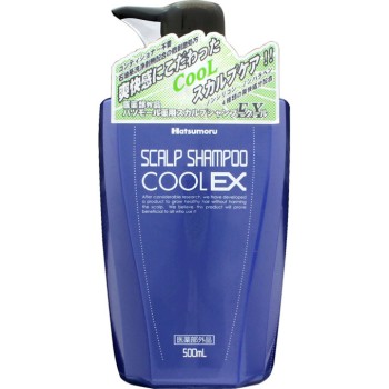 하쓰모루 약용 스칼프 샴푸 쿨 EX 500ml 다무라 지쇼도