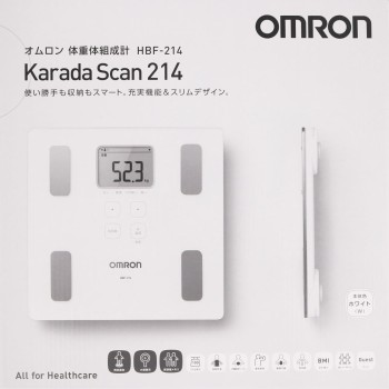 체중 체조성계 카라다 스캔 HBF-214-W 오므론헬스케어