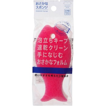 물고기 스펀지 레드 1개 주식회사 마나