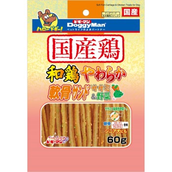 와계 부드러운 연골 샌드 안심&야채 60g