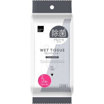 마츠키요 웨트 티슈 제균 알코올 타입 10매×5개입