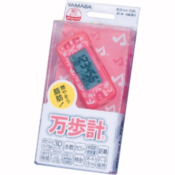 포켓 만보 EX-500 플로럴 핑크 야마사 시계계기