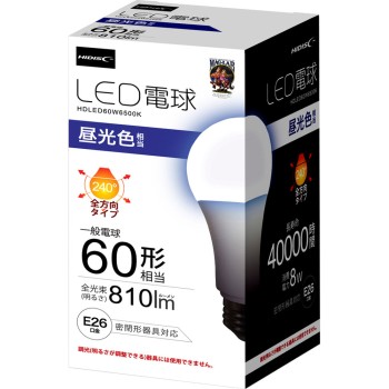 하이디스크 LED 60W 6500K 주광색