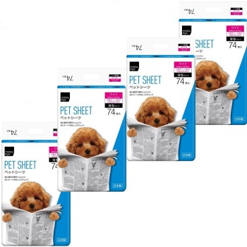 마츠키요 펫 시트 얇은 타입 펫 시트 얇은 타입 와이드 1케이스(4개입) W 74매 케이스