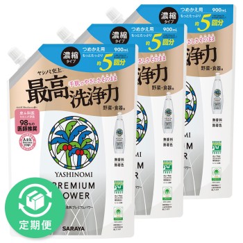 야시노미 세제 프리미엄 파워 리필 대형 3개입 사라야