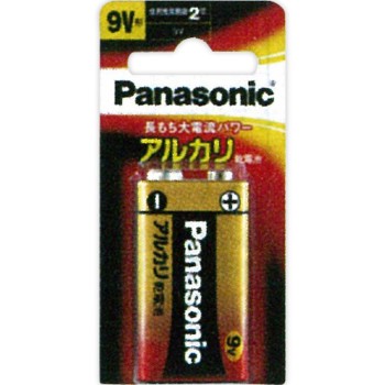 알카리 건전지 9V 각형 6LR61XJ/1B 파나소닉