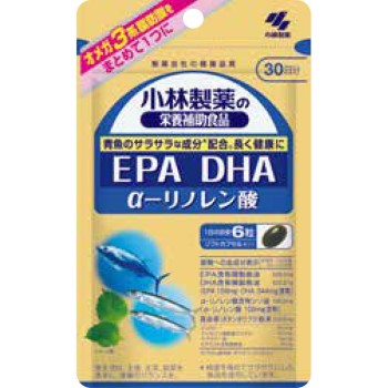 고바야시제약의 영양보조식품 EPA DHA 알파-리놀렌산 180알 고바야시제약