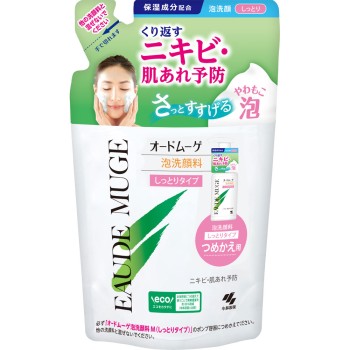 오드무게 거품 세안료 촉촉 타입 리필용 130ml 고바야시제약