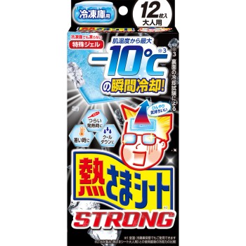 냉동고용 해열 쿨링시트 스트롱 성인용 12매 고바야시제약