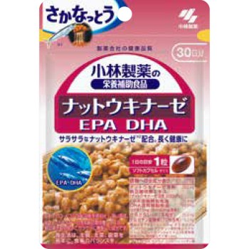 고바야시제약 영양보조식품 낫토키나제 EPA DHA 30알 고바야시제약