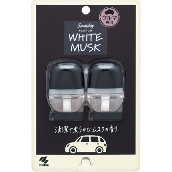 Sawday 차 전용 클립 파르팡 화이트 머스크 6ml×2 고바야시제약
