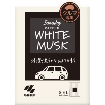 Sawyday 향기나는 차량용 전용 젤 파르팡 화이트 머스크 110g 고바야시제약