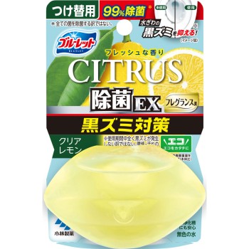 액체 블루렛 내려놓기만 살균 EX 프래그런스 교체품 시트러스 클리어 레몬 67ml 고바야시제약