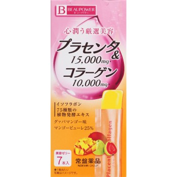 BEAUPOWER 플라센타·콜라겐 젤리 구아바망고맛 7P 도키와약품