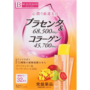 BEAUPOWER 플라센타·콜라겐 젤리 구아바망고맛 32P 도키와약품
