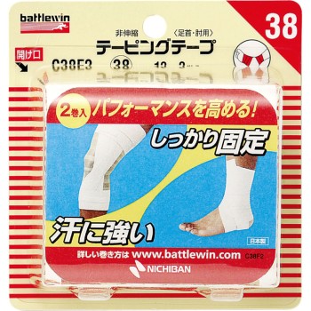 배틀윈 테이핑테이프 비신축타입 38MM 2개입 니치반