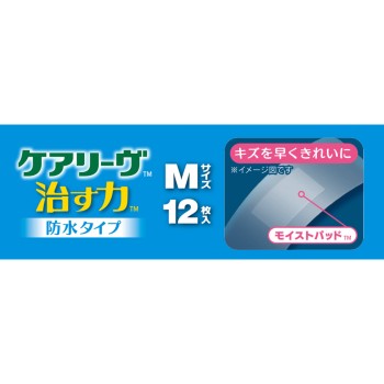 케어리브 낫는 힘 방수 타입 M 사이즈 투명 12매입 니치반