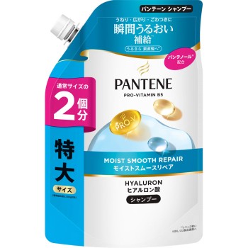 판텐 모이스트 스무스 케어 샴푸 리필 특대 600ml P&G재팬