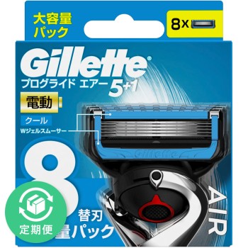 질레트 프로글라이드 에어 전동타입 면도 면도기 남성 교체날8개 P&G재팬