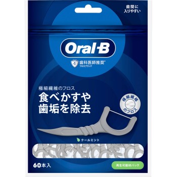 오랄B 플로스 픽 딥클린 쿨민트 60개 BRAUN