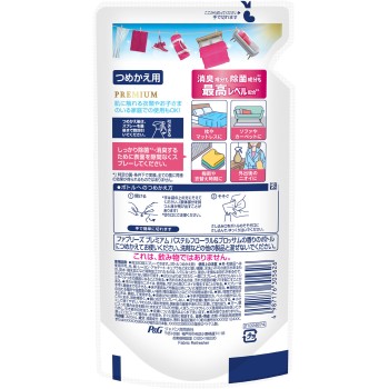 페브리즈 W 제균+소취 프리미엄 파스텔 플로럴 앤 블로섬 향 리필 320ml P&G재팬