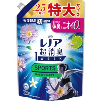 레노아 초소취 1week SPORTS 프레쉬 시트러스향 초특대 770ml P&G 재팬