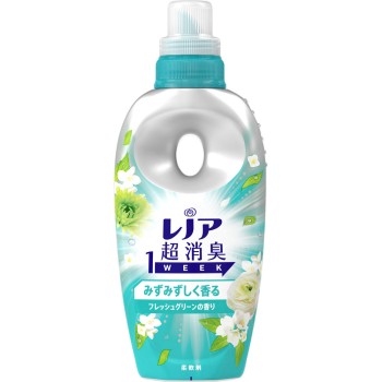 레노아 초소취 1week 싱싱하게 향기나는 프레쉬 그린향 본체 490ml P&G 재팬