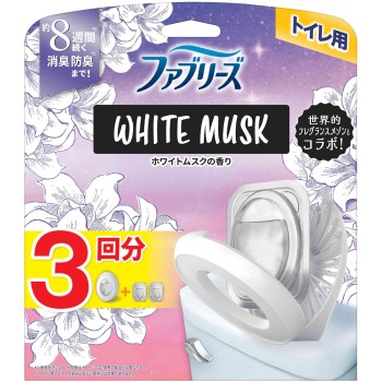 파브리즈 토일렛용 소취제 화이트 머스크 본체+2개 팩 6.3ml+리필 2P P&G 재팬