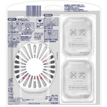 파브리즈 토일렛용 소취제 화이트 머스크 본체+2개 팩 6.3ml+리필 2P P&G 재팬