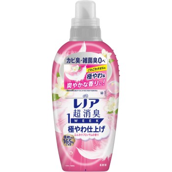 레노아 초소취 1week 극부드러운 마무리 폭신 블러썸향 본체 490ml P&G재팬
