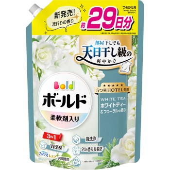 볼드 젤 화이트 티&플로럴향 리필 초특대 690g P&G 재팬