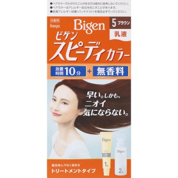 비겐 스피디 컬러 유액 5 브라운 40g+60ml 호유