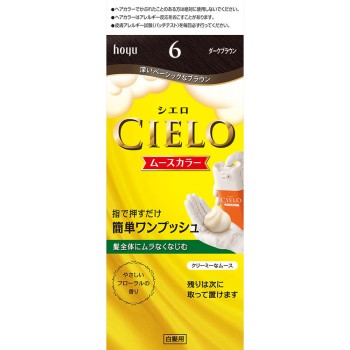 시엘로 무스 컬러 6 다크 브라운 50g+50g 호유