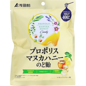 프로폴리스 마누카허니 목캔디 레몬진저맛 60g 아사다아메