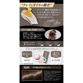 사이오스 클레이 크림 헤어 컬러 5GR 약간 깊은 그레이지 50g+50g 헨켈재팬