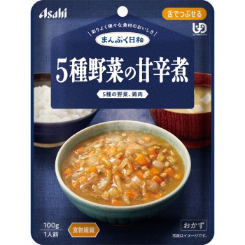 만푸쿠히요리 5종 채소 달콤매콤 조림 100g 와코도