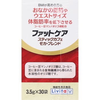 Livita 팻케어스틱 카페모카블렌드 3.5g×30봉지 다이쇼제약