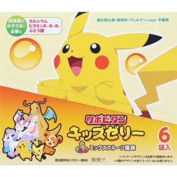 리포비탄 키즈 젤리 믹스 과일 풍미 125g×6봉 다이쇼제약