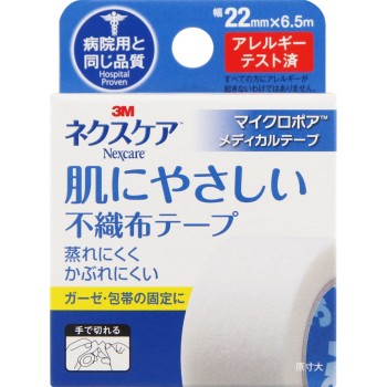 넥스케어 피부에 순한 부직포 테이프 22mm×6.5m 쓰리엠재팬