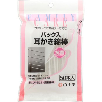 FC 귀이개 팩 귀봉 50개 백십자