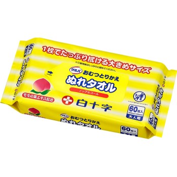 살바 기저귀 교체 물티슈 60매 백십자