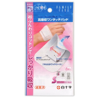 패밀리 케어 고흡수 원터치 패드 S 6매 백십자