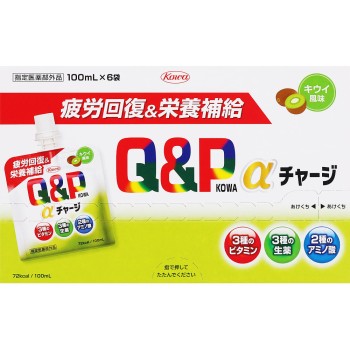 큐피코와 알파차지 키위 풍미 100mL×6 코와