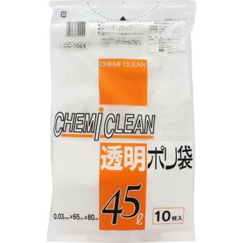 케미크린 폴리봉투 45L 0.03mm 케미컬 재팬