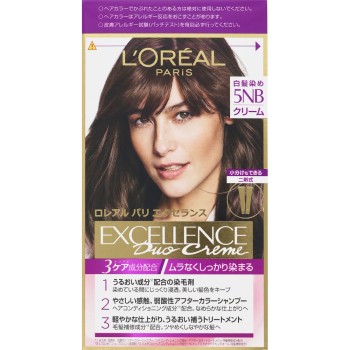 에크셀런스 N 크림 타입 5NB 자연스러운 밤색 48g+48g 일본로레알