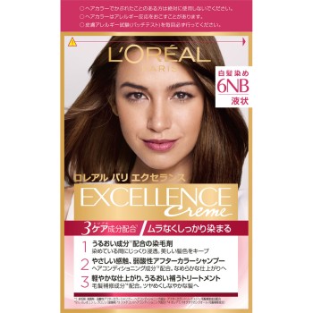 로레알 파리 엑셀런스 R 액상 타입 6NB 약간 밝은 자연스러운 밤색 48g+72mL
