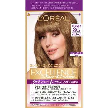 로레알 파리 엑셀런스 N 크림 타입 8G 노란 톤의 더 밝은 밤색 48g+48g+40g